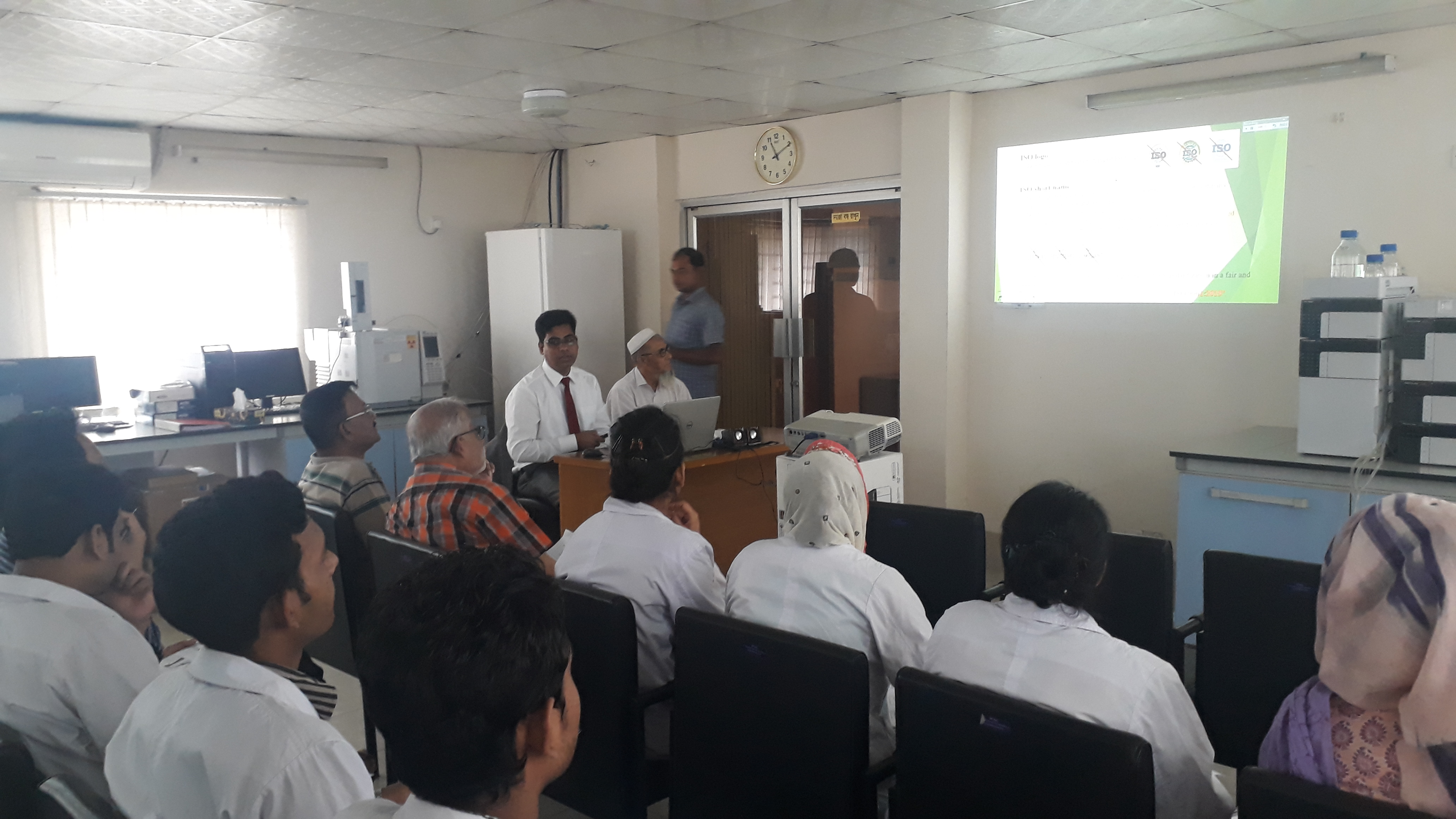 Condicted training on ISO/IEC 17025 at DSCC Food Lab